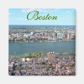 Boston, USA-Quadratmagnet Magnet (Vorne)