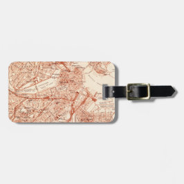 Boston Vintag Map Tag Gepäckanhänger