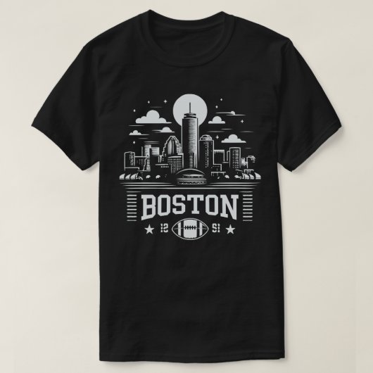Boston Vintag Skyline T-Shirt (Design vorne)