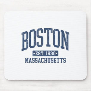 Boston Vintag Sports Design Boston Machusetts Ma Mousepad