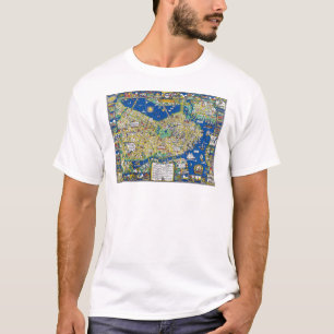Boston Vintage Altstadt Karte USA Geografie USA T-Shirt
