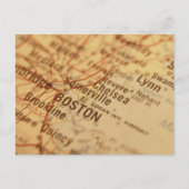 BOSTON Vintage Karte (Vorderseite)