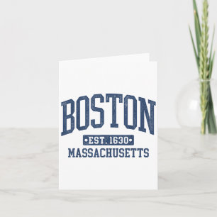 Boston Vintage Sports Design Boston Massachusetts Karte