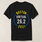 Boston Virtual 2021 Marathon T-Shirt (Design vorne)