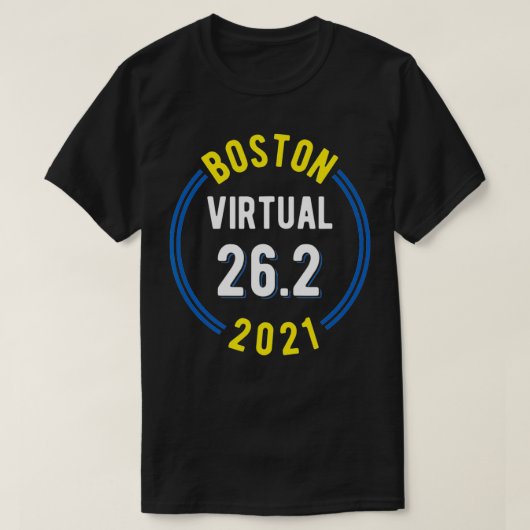 Boston Virtual 2021 Marathon T-Shirt (Design vorne)