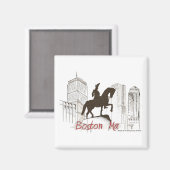 Boston Washington Profile Magnet (Vorderseite/Rückseite)