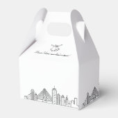 Boston Wedding | City Skyline Geschenkschachtel (Rückseite)