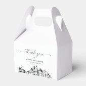 Boston Wedding Personalisiert Favor Box Geschenkschachtel (Vorderseite)