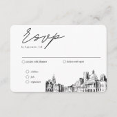 Boston Wedding Traditional UAWG Meal Option Begleitkarte (Vorderseite)