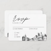 Boston Wedding Traditional UAWG Meal Option Begleitkarte (Vorne/Hinten)