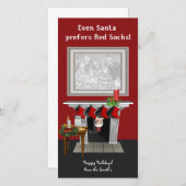 Boston-WeihnachtsFoto-Karte Feiertagskarte (Vorne/Hinten)