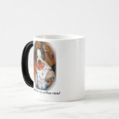 Boston-Welpe mit Binky Tasse (Vorderseite Links)