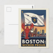 Boston Wicked Proud Postkarte (Vorne/Hinten)
