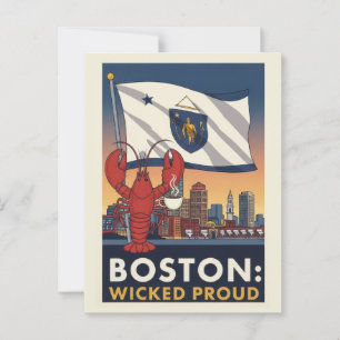 Boston Wicked Proud Postkarte