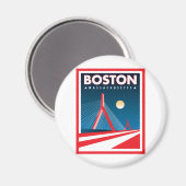 Boston Zakim Bridge Magnet (Vorderseite/Rückseite)
