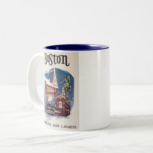 BOSTON ZWEIFARBIGE TASSE (Vorderseite Links)