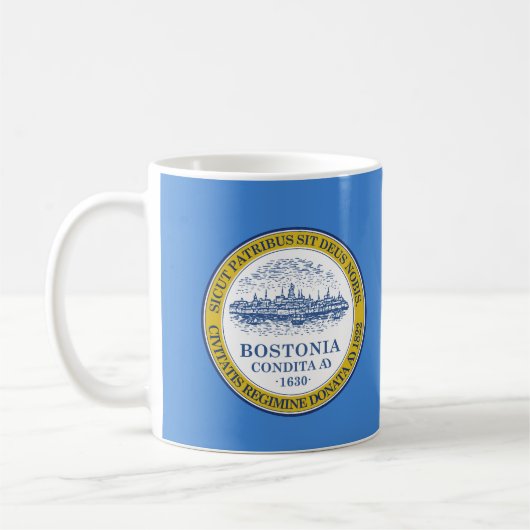 Bostoner Flagge, Massachusetts Kaffee Tasse (Links)
