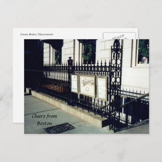 Bostoner Jubiläum Postkarte (Vorne/Hinten)
