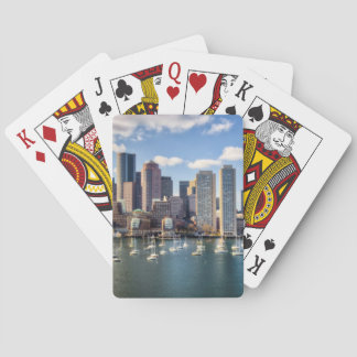 Bostoner Skyline direkt am Wasser Spielkarten