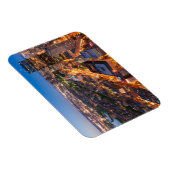Bostoner Skyline in der Abenddämmerung Magnet (Rechte Seite)
