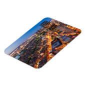 Bostoner Skyline in der Abenddämmerung Magnet (Linke Seite)