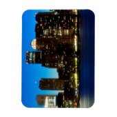 Bostoner Skyline mit dem Mond Magnet (Vertikal)