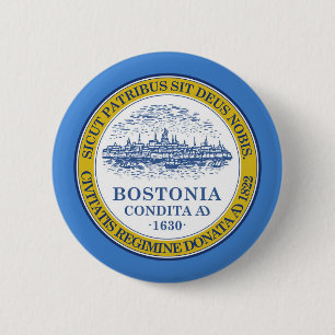 Bostoner Stadtflagge Button