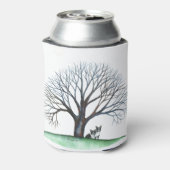 Bostoner Terrier und Baum Dosenkühler (Kanne Rückseite)