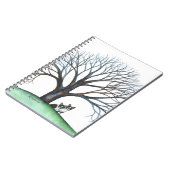 Bostoner Terrier und Baum Notizblock (Linke Seite)