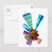 Bostoner Türme Postkarte (Vorne/Hinten)