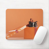 Bostoner Welpe in der Geschenkboxen Mousepad (Mit Mouse)