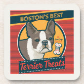 Bostons beste Terrier-Leckereien Getränkeuntersetzer (Vorderseite)