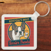 Bostons beste Terrier-Leckereien Schlüsselanhänger (Rückseite)