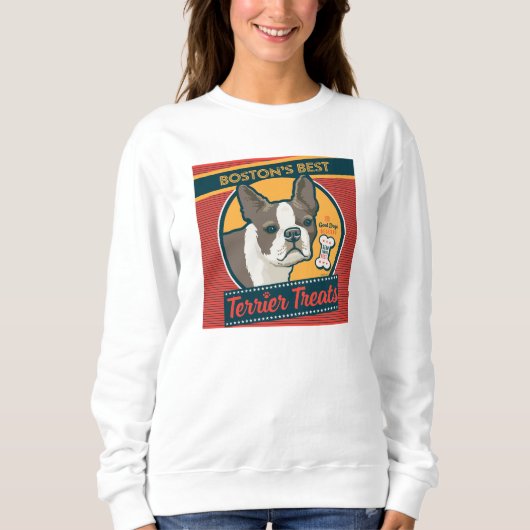 Bostons beste Terrier-Leckereien Sweatshirt (Vorderseite)