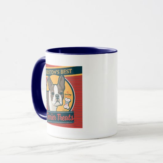 Bostons beste Terrier-Leckereien Tasse (Vorderseite Links)