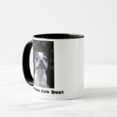 Bostons sind beste Boston-Terrier-Tasse Tasse (Vorderseite Links)