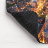 Bostons Skyline an der Dämmerung Mousepad (Ecke)