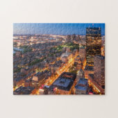 Bostons Skyline an der Dämmerung Puzzle (Horizontal)