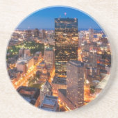 Bostons Skyline an der Dämmerung Untersetzer (Vorne)