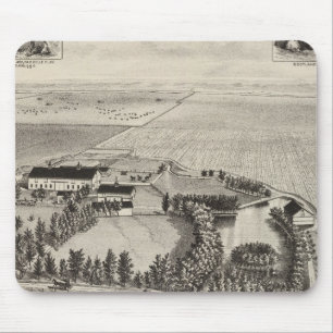 Bostwick residenceand ranch, Kinsley, Kansas Mousepad