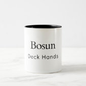 Bosun Deck Hands Zweifarbige Tasse (Mittel)