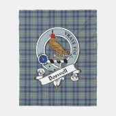 Boswell Clan Abzeichen Tartan Kariert Fleecedecke (Vorderseite)