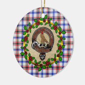 Boswell Clan Abzeichen & Tartan Personalisierte We Keramik Ornament (Links)
