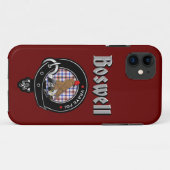 Boswell Clan Abzeichen & Tartan Phone Case (Rückseite (Horizontal))
