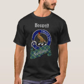 Boswell Clan Badge & Tartan T-Shirt (Vorderseite)