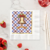 Boswell Personalisiert Tartan Christmas Serviette (Beispiel)