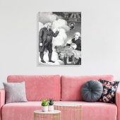 Boswell und der Geist von Samuel Johnson Leinwanddruck (Insitu (Wohnzimmer))