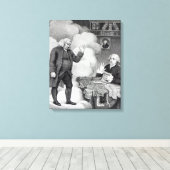 Boswell und der Geist von Samuel Johnson Leinwanddruck (Insitu (Holzboden))