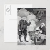 Boswell und der Geist von Samuel Johnson Postkarte (Vorne/Hinten)