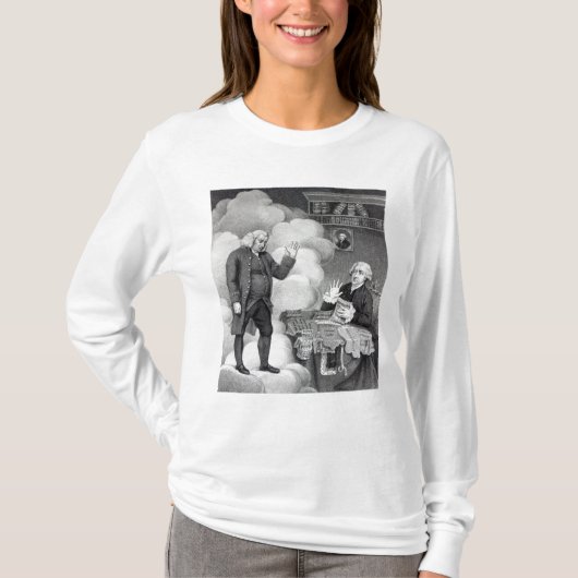 Boswell und der Geist von Samuel Johnson T-Shirt (Vorderseite)